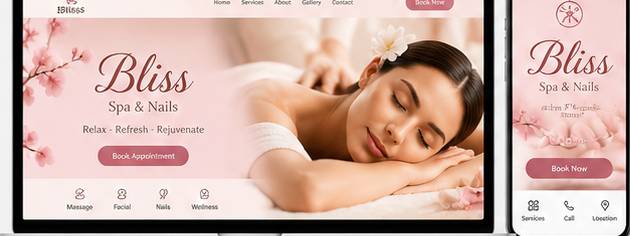 BLISS SPA & NAILS design preview